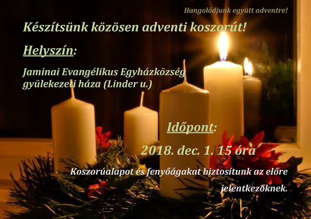 adventi koszoru keszites