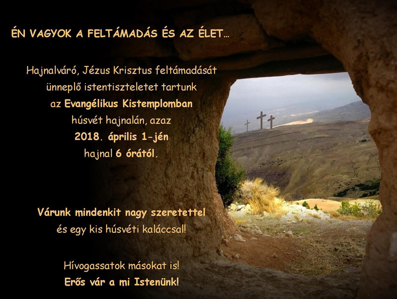 husvet hajnali Istentisztelet